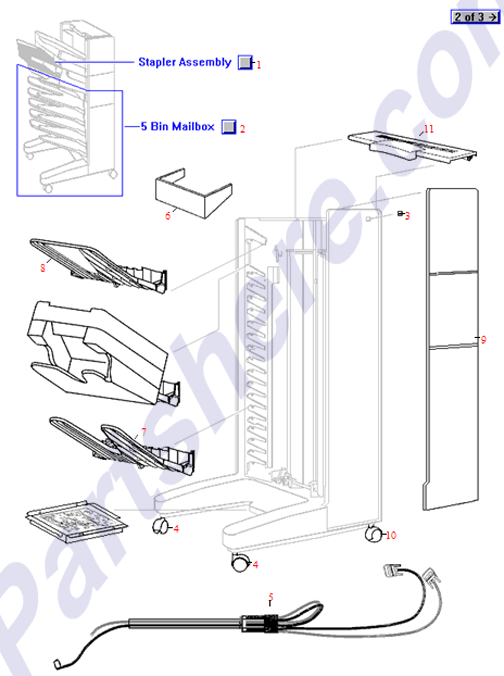 HP parts picture diagram for C4787-60513, C4787-69513